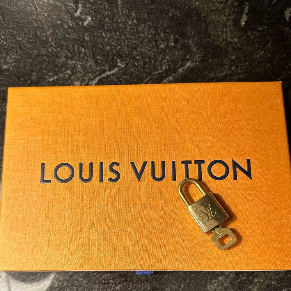 Authentic Louis Vuitton Padlock and Lock Set